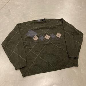 vintage patterned izod sweater